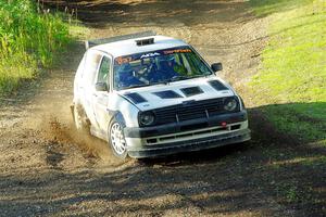 Micah Nickelson / Tyler Ptacek VW Golf on SS14, Soo Pass East I.