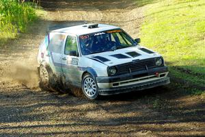 Micah Nickelson / Tyler Ptacek VW Golf on SS14, Soo Pass East I.