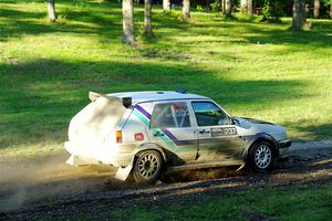 Micah Nickelson / Tyler Ptacek VW Golf on SS14, Soo Pass East I.