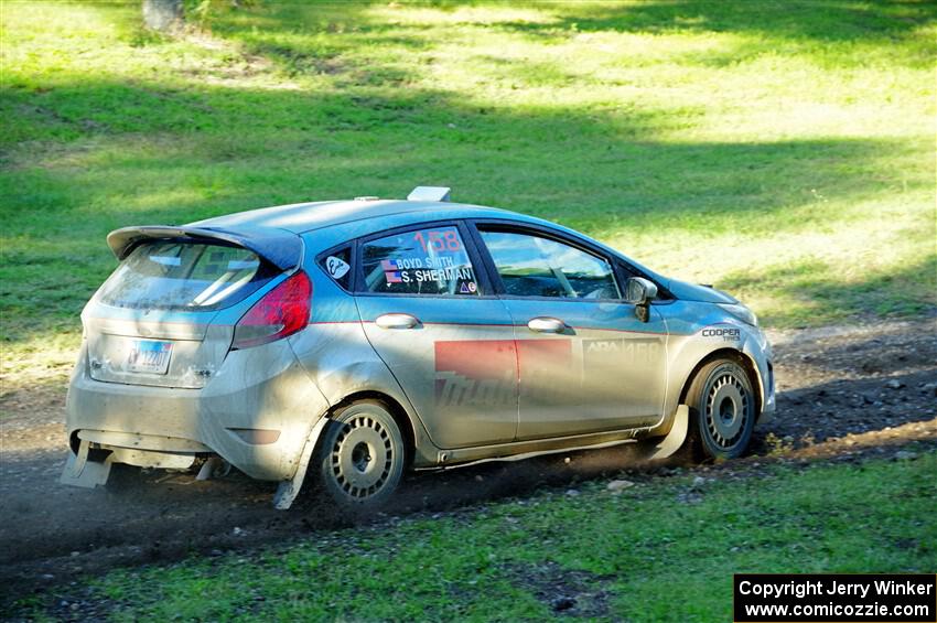 Spencer Sherman / Boyd Smith Ford Fiesta R2 on SS14, Soo Pass East I.