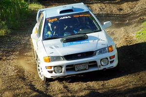 Tyler Matalas / Dustin Sharkozy Subaru Impreza LX on SS14, Soo Pass East I.