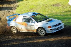 Tyler Matalas / Dustin Sharkozy Subaru Impreza LX on SS14, Soo Pass East I.