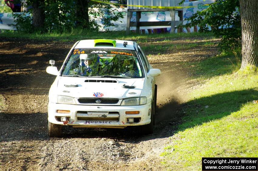 Jordon Haberer / Drew Staples Subaru Impreza on SS14, Soo Pass East I.