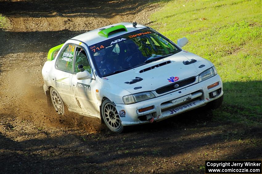 Jordon Haberer / Drew Staples Subaru Impreza on SS14, Soo Pass East I.