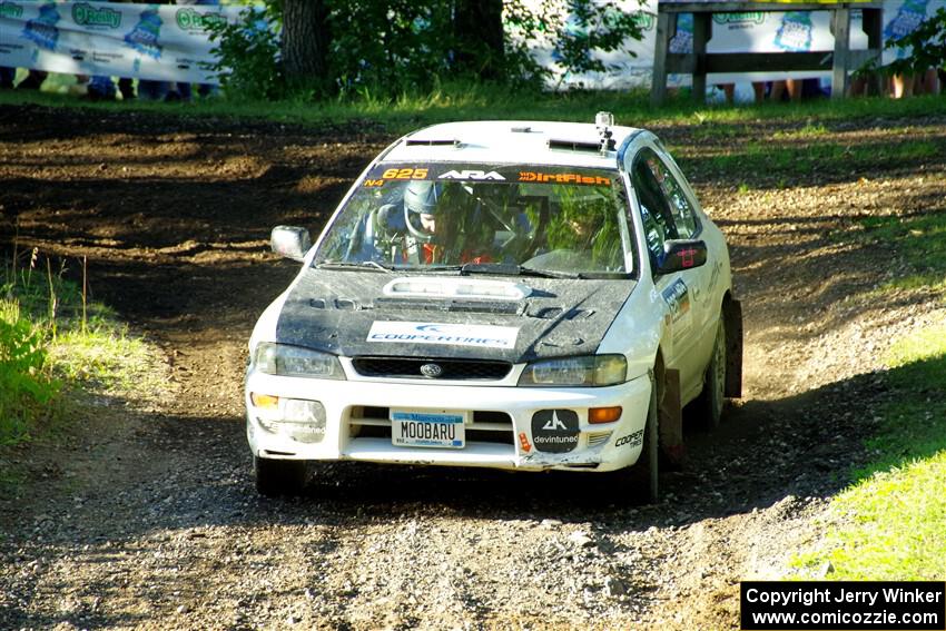 Aidan Hicks / John Hicks Subaru Impreza Wagon on SS14, Soo Pass East I.