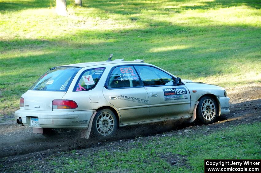 Aidan Hicks / John Hicks Subaru Impreza Wagon on SS14, Soo Pass East I.