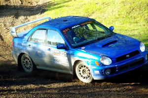 Kristen Tabor / Jan Tabor Subaru WRX on SS14, Soo Pass East I.