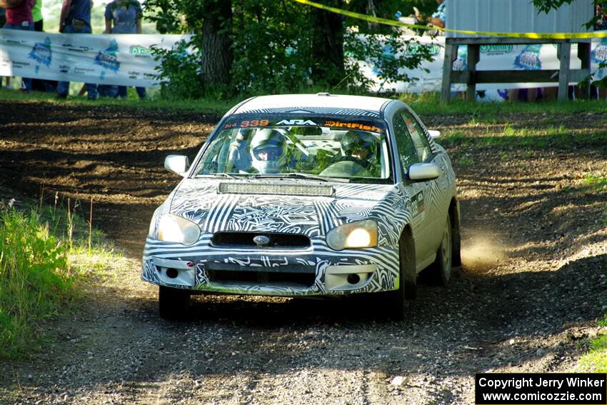 David Peretz / Brandon Panek Subaru Impreza 2.5RS on SS14, Soo Pass East I.