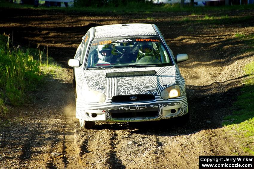 David Peretz / Brandon Panek Subaru Impreza 2.5RS on SS14, Soo Pass East I.