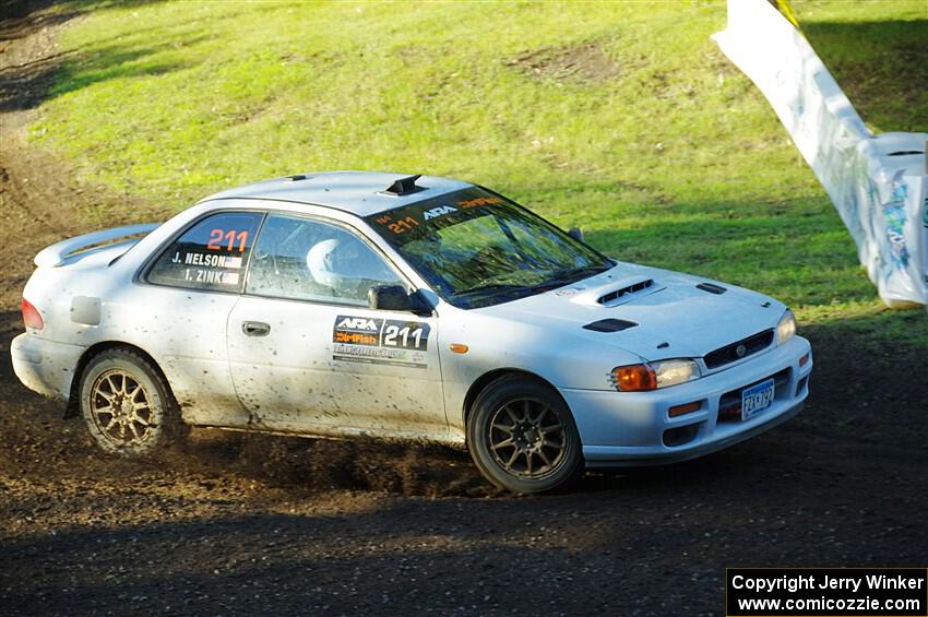 Jack Nelson / Isaac Zink Subaru Impreza on SS14, Soo Pass East I.