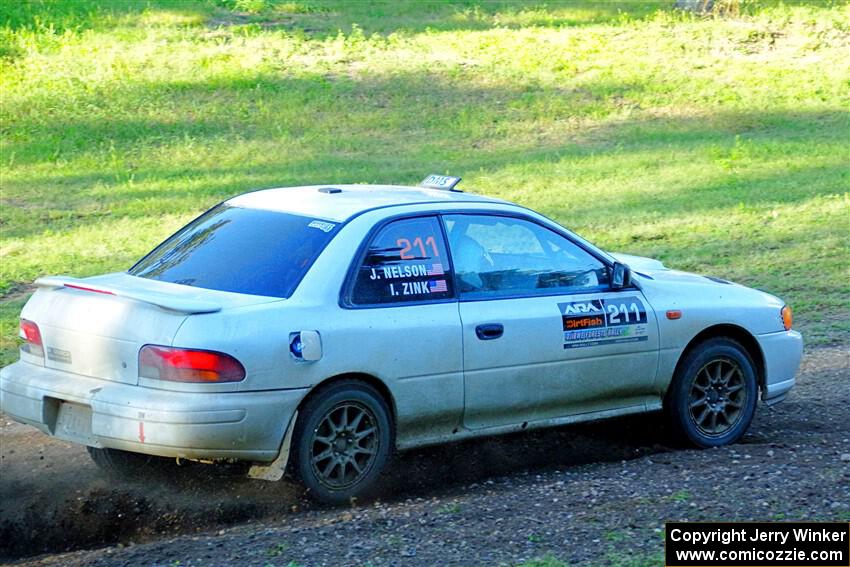 Jack Nelson / Isaac Zink Subaru Impreza on SS14, Soo Pass East I.