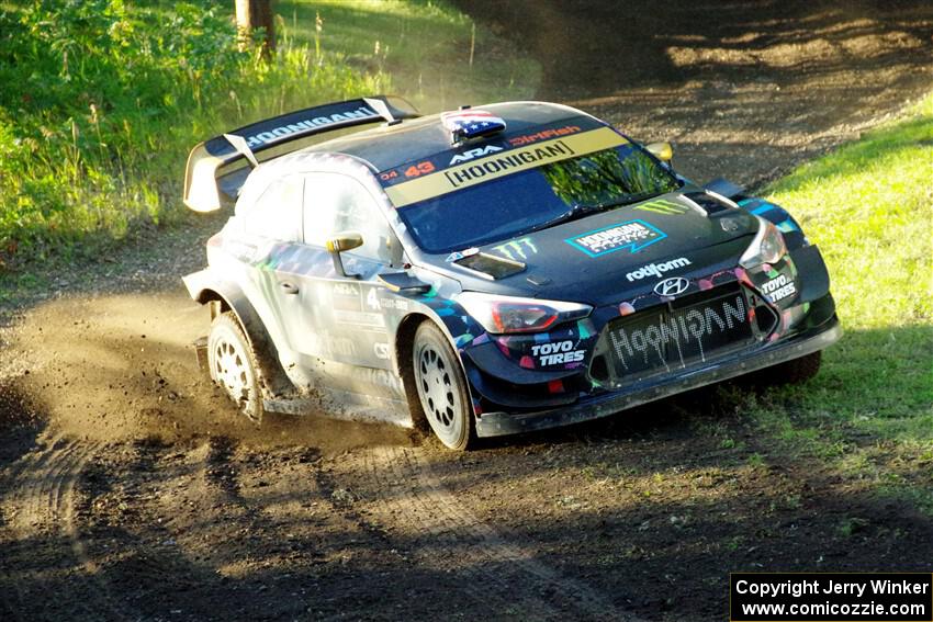 Ken Block / Alex Gelsomino Hyundai i20 WRC on SS16, Soo Pass East II.