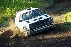 Micah Nickelson / Tyler Ptacek VW Golf on SS16, Soo Pass East II.