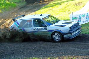 Micah Nickelson / Tyler Ptacek VW Golf on SS16, Soo Pass East II.