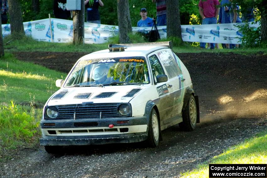 Micah Nickelson / Tyler Ptacek VW Golf on SS16, Soo Pass East II.