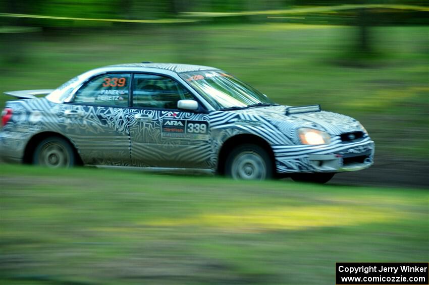 David Peretz / Brandon Panek Subaru Impreza 2.5RS on SS16, Soo Pass East II.