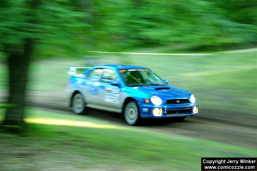 Kristen Tabor / Jan Tabor Subaru WRX on SS16, Soo Pass East II.