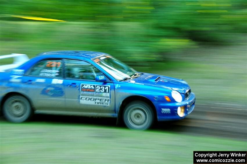 Kristen Tabor / Jan Tabor Subaru WRX on SS16, Soo Pass East II.