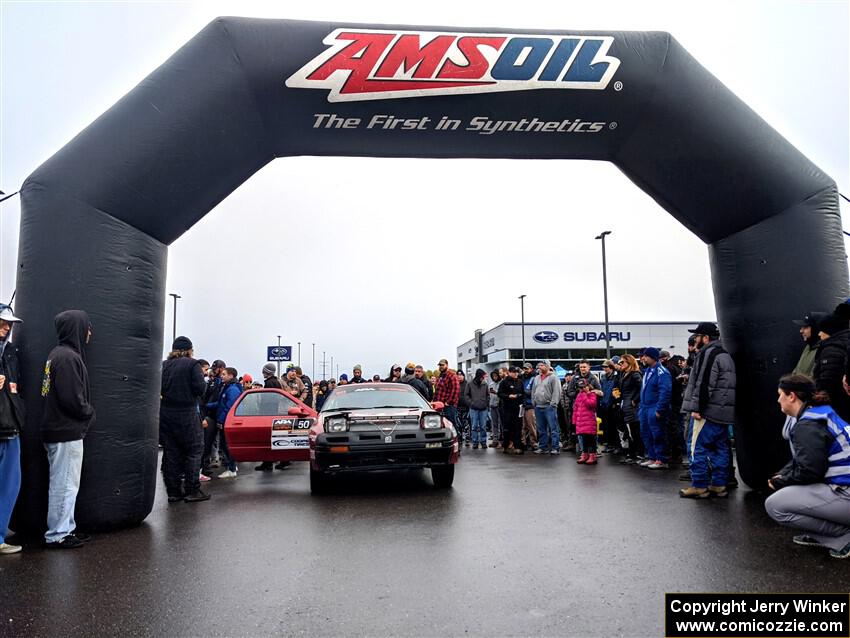 The late Al Dantes, Jr. Mazda RX-7 LS at the ceremonial start.