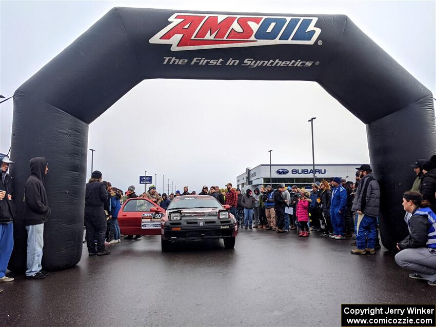 The late Al Dantes, Jr. Mazda RX-7 LS at the ceremonial start.