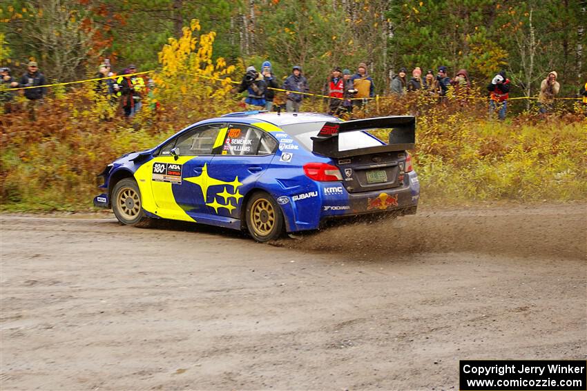 Brandon Semenuk / Keaton Williams Subaru WRX STi on SS1, Passmore North I.