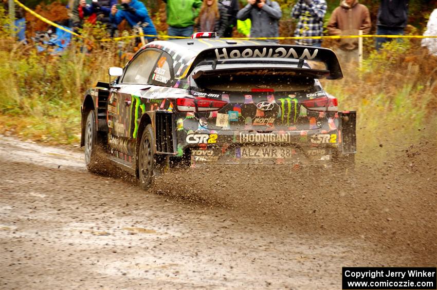 Ken Block / Alex Gelsomino Hyundai i20 WRC on SS1, Passmore North I.