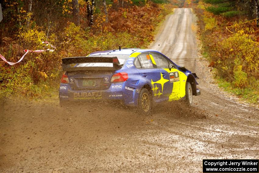 Travis Pastrana / Rhianon Gelsomino Subaru WRX STi on SS1, Passmore North I.