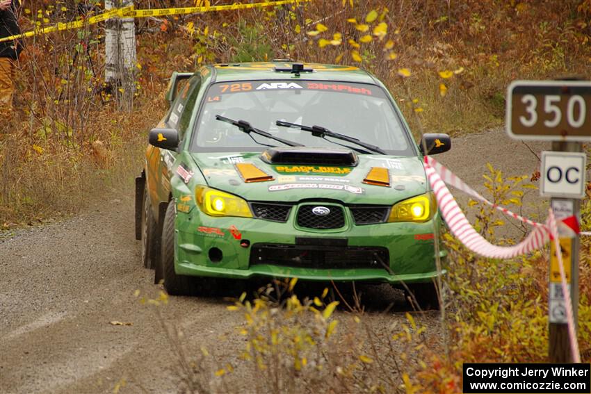 Dave Carapetyan / K.J. Miller Subaru WRX STi on SS1, Passmore North I.