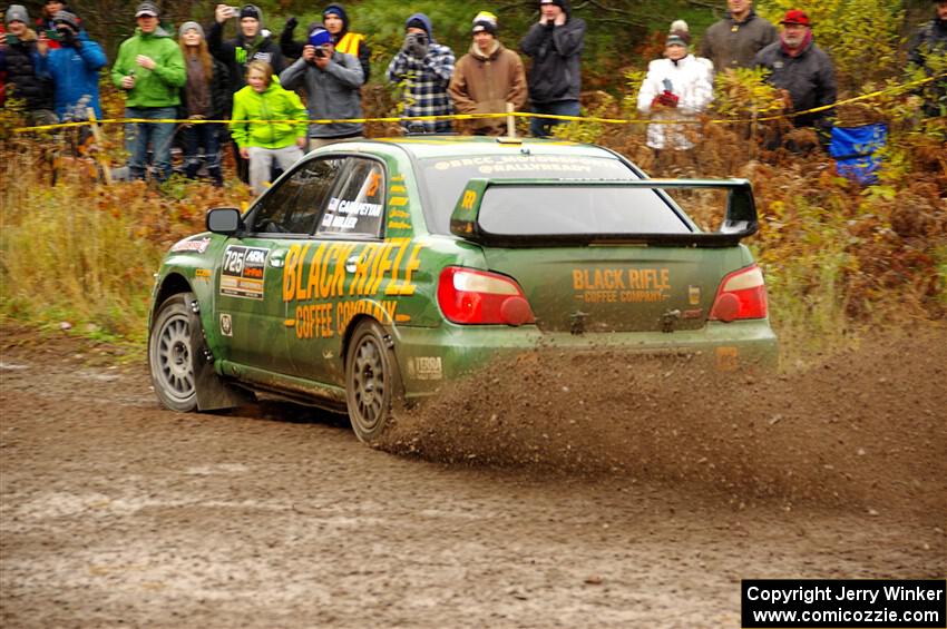 Dave Carapetyan / K.J. Miller Subaru WRX STi on SS1, Passmore North I.