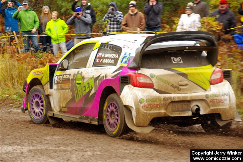 Patrick Gruszka / Florian Barral Mitsubishi Mirage RS on SS1, Passmore North I.