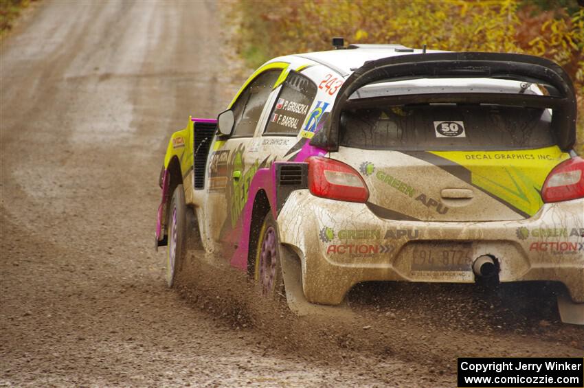 Patrick Gruszka / Florian Barral Mitsubishi Mirage RS on SS1, Passmore North I.