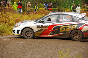 Grzegorz Bugaj / Ela Dziubanski Subaru WRX STi on SS1, Passmore North I.