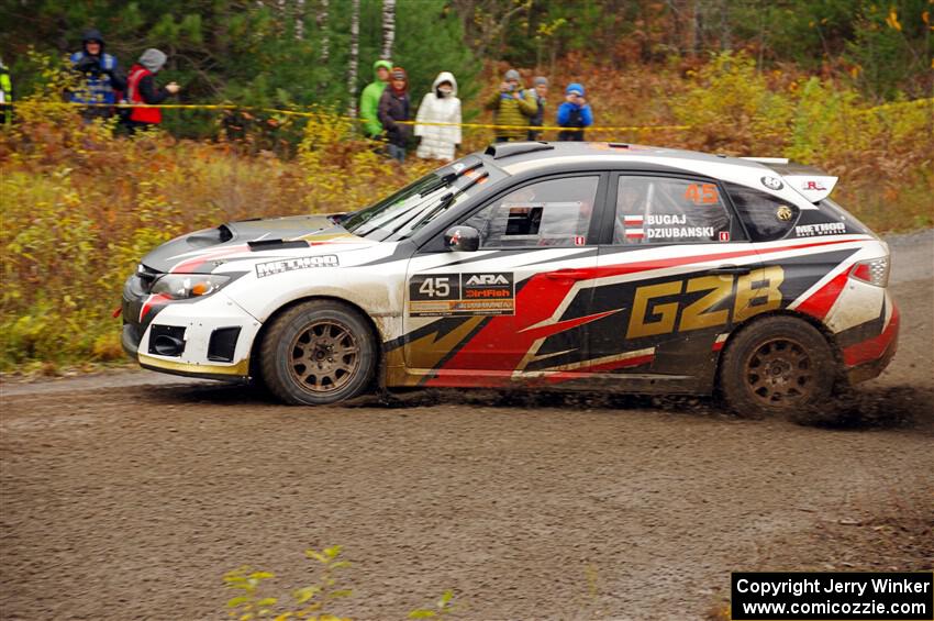 Grzegorz Bugaj / Ela Dziubanski Subaru WRX STi on SS1, Passmore North I.