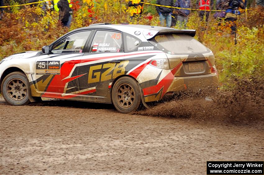 Grzegorz Bugaj / Ela Dziubanski Subaru WRX STi on SS1, Passmore North I.