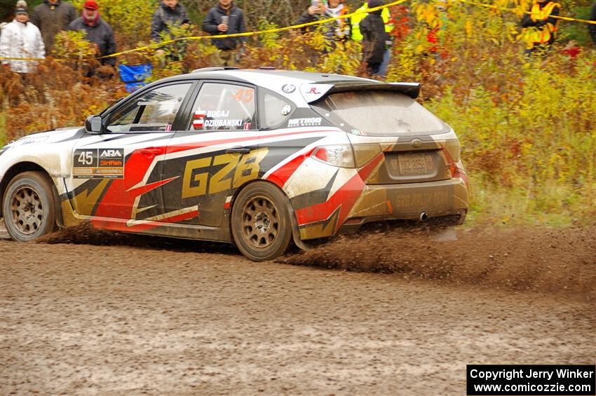 Grzegorz Bugaj / Ela Dziubanski Subaru WRX STi on SS1, Passmore North I.