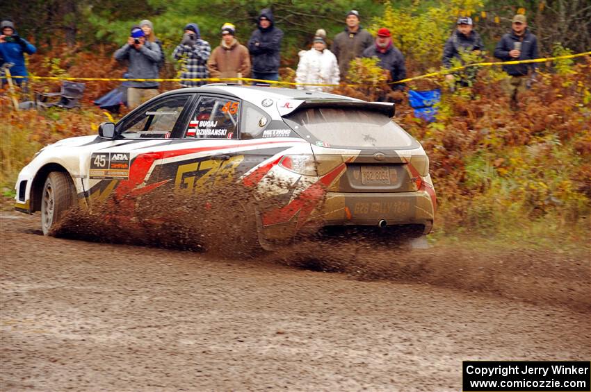 Grzegorz Bugaj / Ela Dziubanski Subaru WRX STi on SS1, Passmore North I.