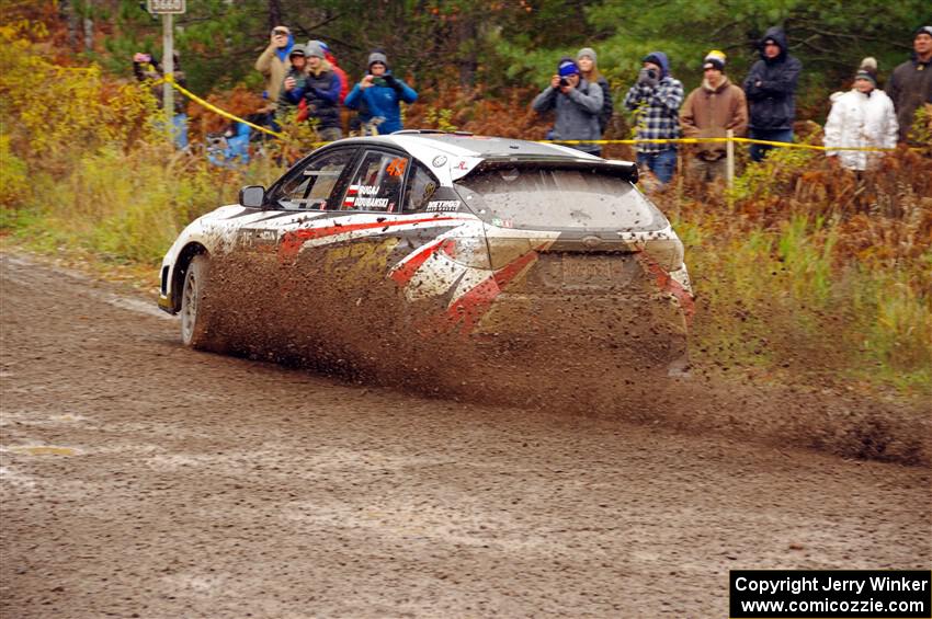 Grzegorz Bugaj / Ela Dziubanski Subaru WRX STi on SS1, Passmore North I.