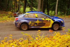 Travis Pastrana / Rhianon Gelsomino Subaru WRX STi on SS3, Bob Lake I.