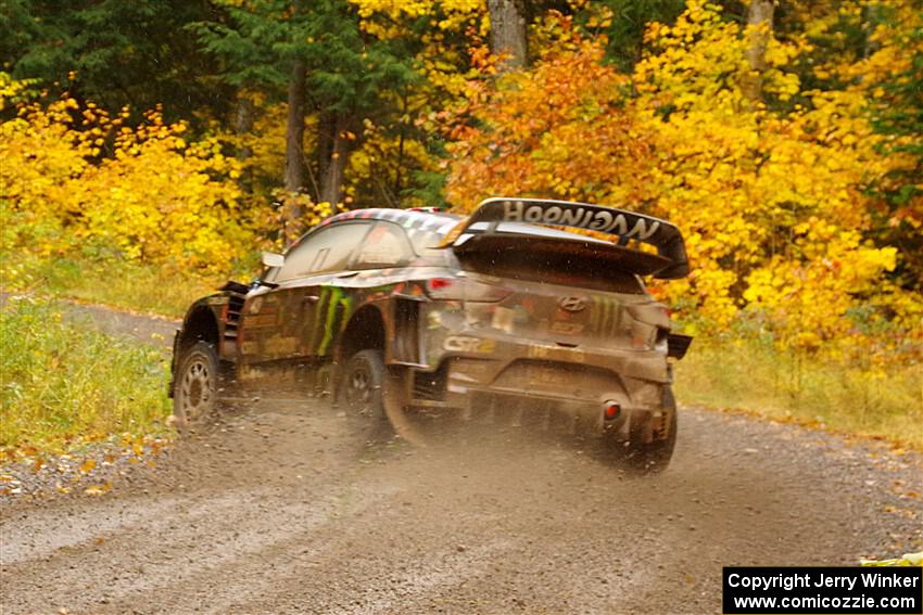 Ken Block / Alex Gelsomino Hyundai i20 WRC on SS3, Bob Lake I.