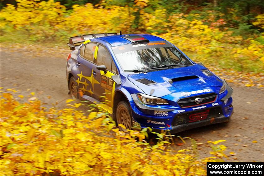 Travis Pastrana / Rhianon Gelsomino Subaru WRX STi on SS3, Bob Lake I.