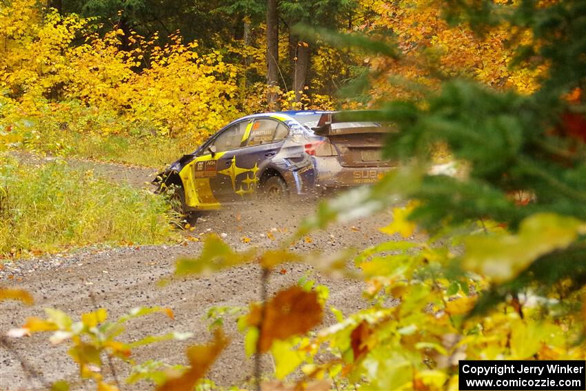 Travis Pastrana / Rhianon Gelsomino Subaru WRX STi on SS3, Bob Lake I.