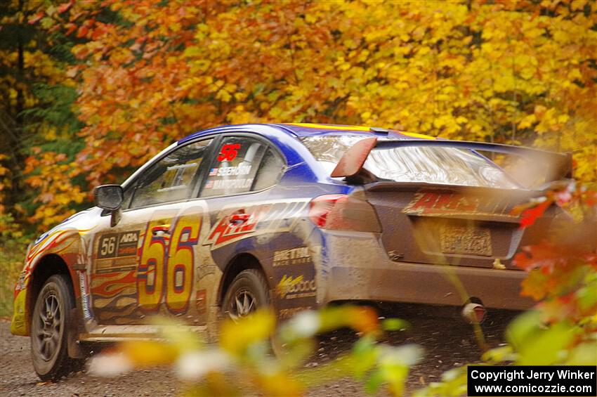 Jeff Seehorn / Aris Mantopoulos Subaru WRX STi on SS3, Bob Lake I.