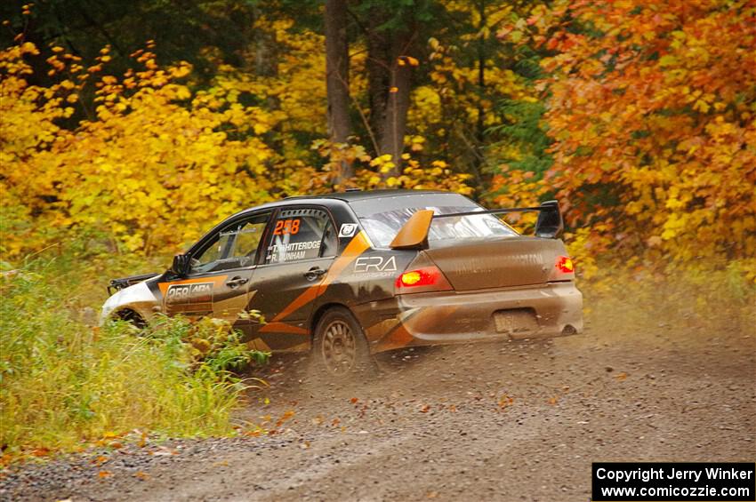 Tim Whitteridge / Ryan Dunham Mitsubishi Lancer Evo VIII on SS3, Bob Lake I.