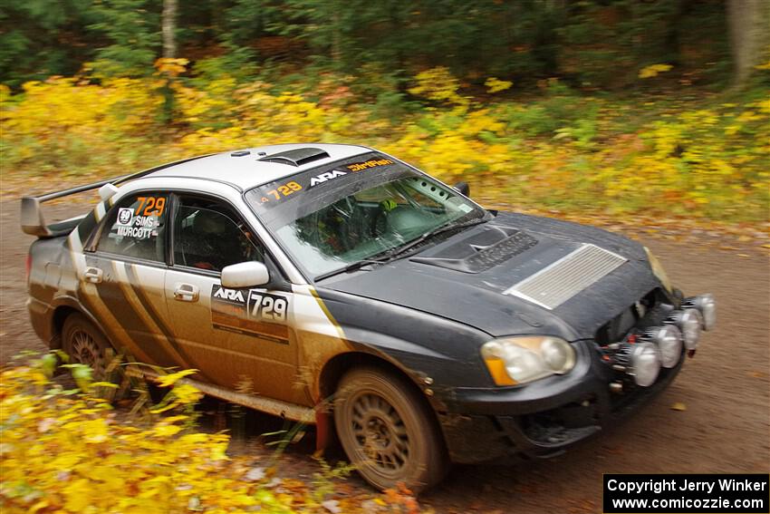 Dylan Murcott / Andrew Sims Subaru WRX STi on SS3, Bob Lake I.