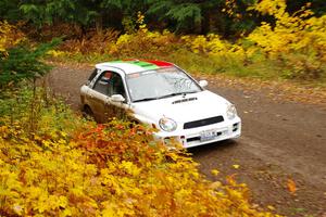 Ivo Draganov / Vladimir Yanev Subaru WRX Wagon on SS3, Bob Lake I.