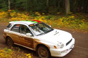 Ivo Draganov / Vladimir Yanev Subaru WRX Wagon on SS3, Bob Lake I.