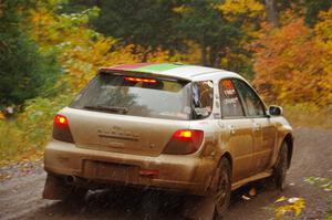 Ivo Draganov / Vladimir Yanev Subaru WRX Wagon on SS3, Bob Lake I.