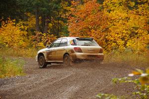 Ivo Draganov / Vladimir Yanev Subaru WRX Wagon on SS3, Bob Lake I.