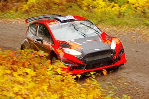 Dave Wallingford / Leanne Junnila Ford Fiesta R5 on SS3, Bob Lake I.