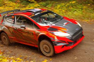 Dave Wallingford / Leanne Junnila Ford Fiesta R5 on SS3, Bob Lake I.